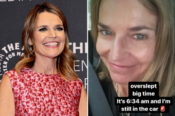 Savannah Guthrie shares photo of REAL skin without TV makeup after she overslept