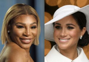 Williams appears at the Vanity Fair Oscar Party on March 27, and Meghan, Duchess of Sussex, appears at a service of thanksgiving for the reign of Queen Elizabeth II in London on June 3.
