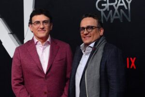 Joseph and Anthony Russo attend the special screening of Netflix's upcoming action thriller movie "The Gray Man" in Mumbai on July 20. The two spoke with Vanity Fair recently about the death of Tony Stark.