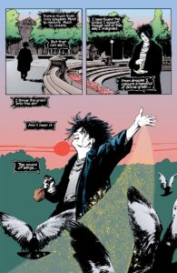 A page from issue #8, “The Sound of Her Wings,” from The Sandman.
