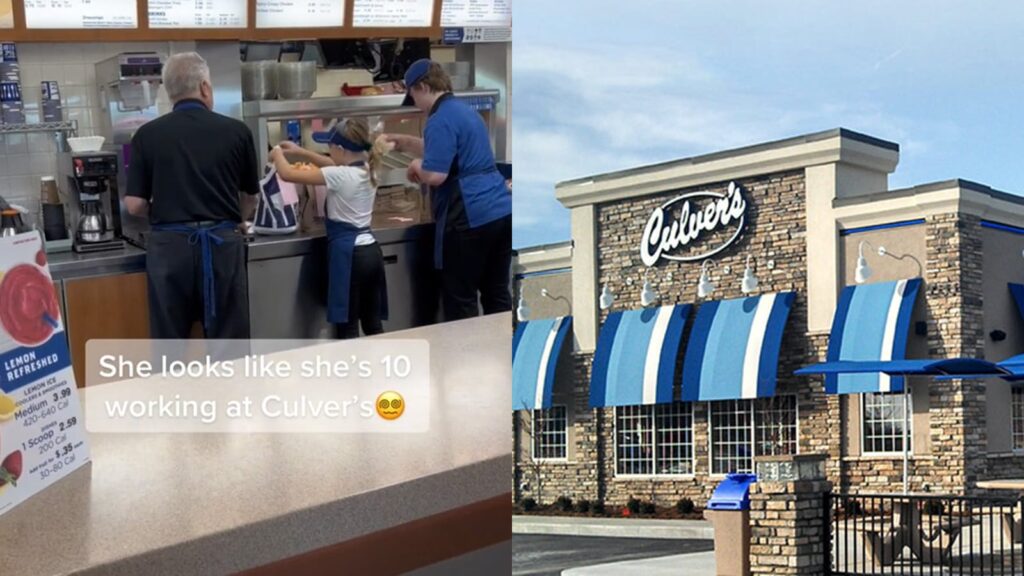 TikToker sparks debate after filming “middle schooler” working at Culvers restaurant