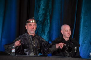 Richard Garriott acting as Lord British, or during a normal day. Who knows.