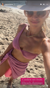 Vogue Williams in Bathing Suit Says Hi From the Beach — Celebwell