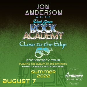 Watch YES Legend JON ANDERSON Perform Entire 'Close To The Edge' Album With THE PAUL GREEN ROCK ACADEMY