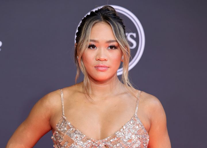 Suni Lee attends the 2022 ESPYs in Hollywood.