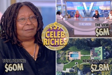 Inside Whoopi Goldberg's $60m fortune - from The View wage to top-paying movies