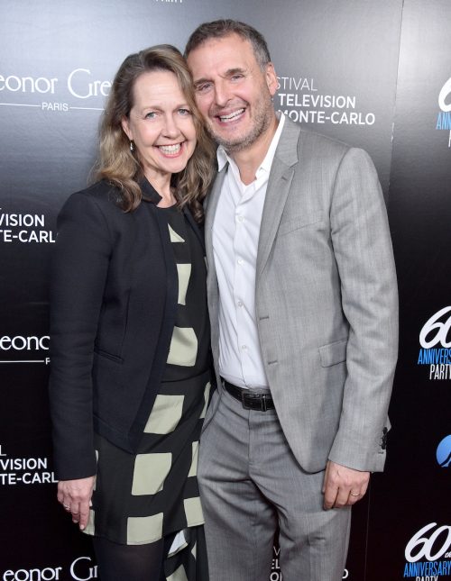 Monica Horan and Philip Rosenthal at the 60th Anniversary Party for the Monte-Carlo TV Festival in 2020