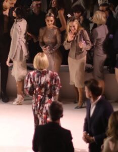 Kim Kardashian appeared to be snubbed by Anna Wintour at the Fendi fashion show in New York on Sunday
