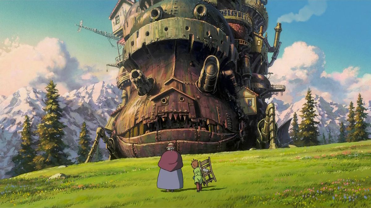 The castle in Howl’s Moving Castle