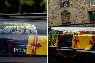 Mystery as Queen's undertaker removes hearse window ad during six hour drive