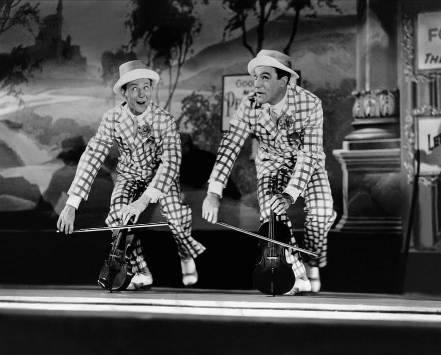 Donald O’Connor and Gene Kelly as Cosmo Brown and Don Lockwood in Singin’ in the Rain.
