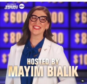 Mayim Bialik stunned in a new teaser for Celebrity Jeopardy!