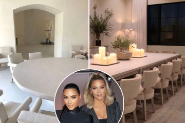See the Kardashians' most 'boring' rooms including Kim's all-white foyer