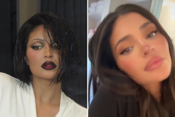 Kylie looks unrecognizable with NEW eyebrows in behind-the-scenes look