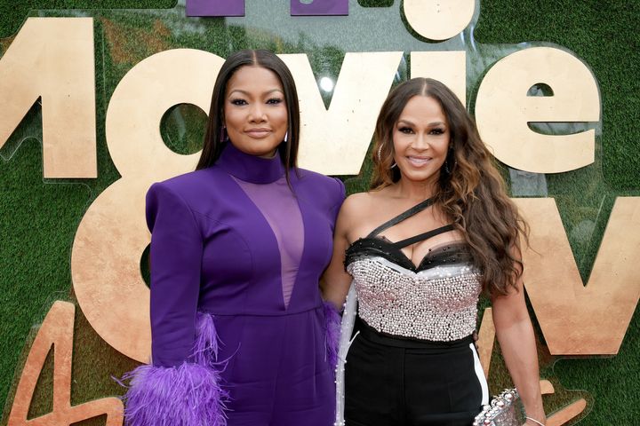 Garcelle Beauvais, left, and Zampino attend the 2022 MTV Movie & TV Awards (Unscripted) in Santa Monica.