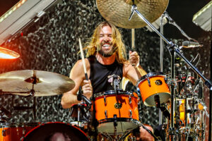 Taylor Hawkins performs on stage at GHMBA Stadium on March 4, 2022, in Geelong, Australia