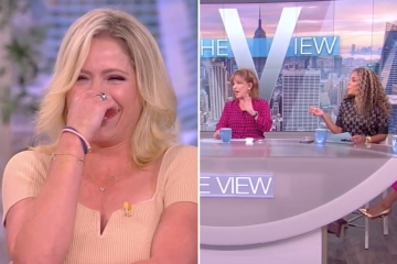 The View's Sara Haines cracks herself up but shocks co-hosts with NSFW joke