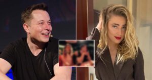 When Amber Heard Shared A ‘Cheeky’ Picture Of Elon Musk With Her Lipstick Stain On His Face - See Pic Inside