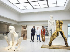 Brad Pitt and Nick Cave make a surprise art debut in Finland : NPR