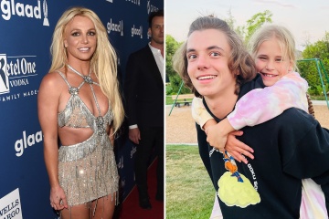 Britney's son Jayden says brother Preston begged mum not to post pictures of him
