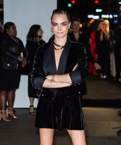 Celebrities arrive at 2021 CFDA Fashion Awards at the Seagram Building in New York City. 10 Nov 2021 Pictured: Cara Delevingne.