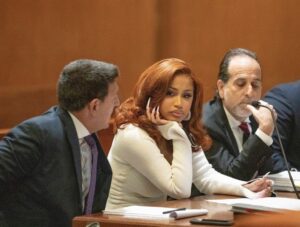 Cardi B appears in Queens County Criminal Court in New York on Thursday.