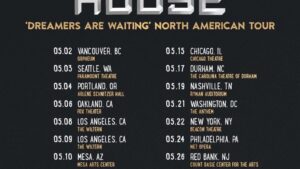 crowded house 2023 north american tour poster