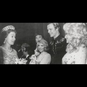 Dolly Parton meeting Queen Elizabeth II