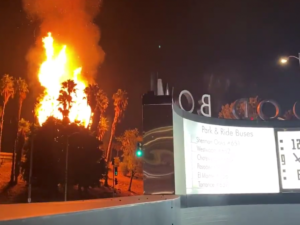 Hollywood Bowl Fire