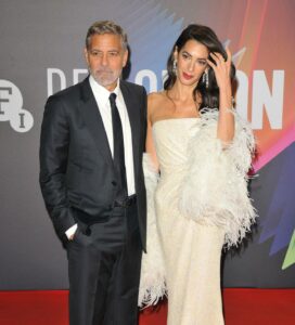 Amal Clooney & George Clooney smiling