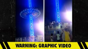Horrifying Video Shows Drop Tower Ride Crash to Ground in India