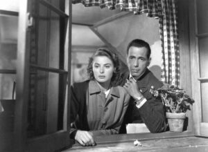 Ingrid Bergman and Humphrey Bogart in