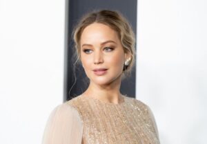 Actor Jennifer Lawrence welcomed her first child in February 2022.