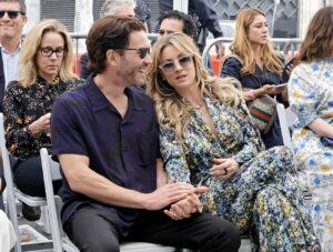 Tom Pelphrey and Kaley Cuoco attend as Greg Berlanti is honored with a star on the Hollywood Walk of Fame