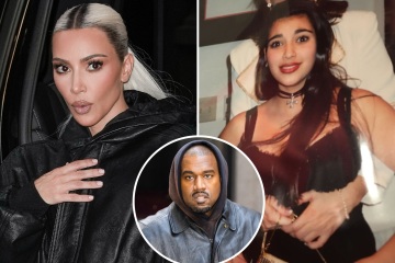 Kim looks terrified in photo she says is her ‘mood’ after ex Kanye's threats
