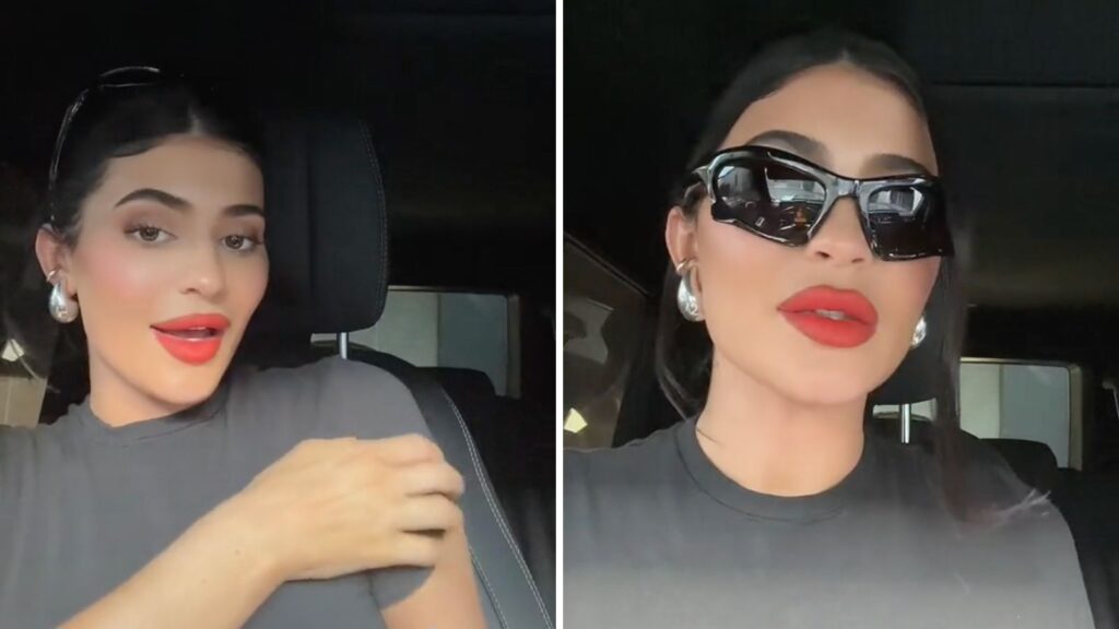 Kylie Jenner lactates on her shirt while calling out haters in viral TikTok