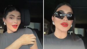 Kylie Jenner lactates on her shirt while calling out haters in viral TikTok