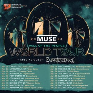 MUSE Announces 2023 North American Tour With EVANESCENCE
