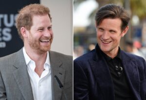 At left: Prince Harry. At right: Matt Smith.