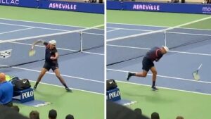 Nick Kyrgios Melts Down After U.S. Open Loss, Smashes Two Rackets On Court