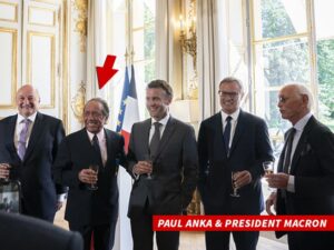 Paul Anka Receives French Order of Merit From France's President Emmanuel Macron