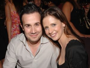Freddie Prinze Jr. and Sarah Michelle Gellar pictured at a party on July 12, 2006.