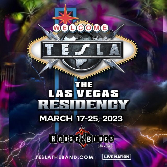 TESLA Announces 2023 Las Vegas Residency At House Of Blues Las Vegas