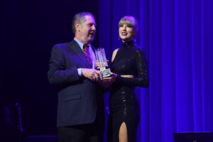 Taylor Swift at the Nashville Songwriter Awards.