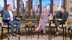 Kelly Ripa made a rude joke about her guest on Wednesday's episode of Live with Kelly and Ryan