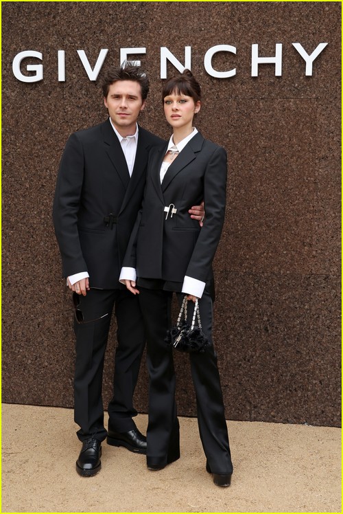 Brooklyn Beckham and Nicola Peltz at the Givenchy Paris show