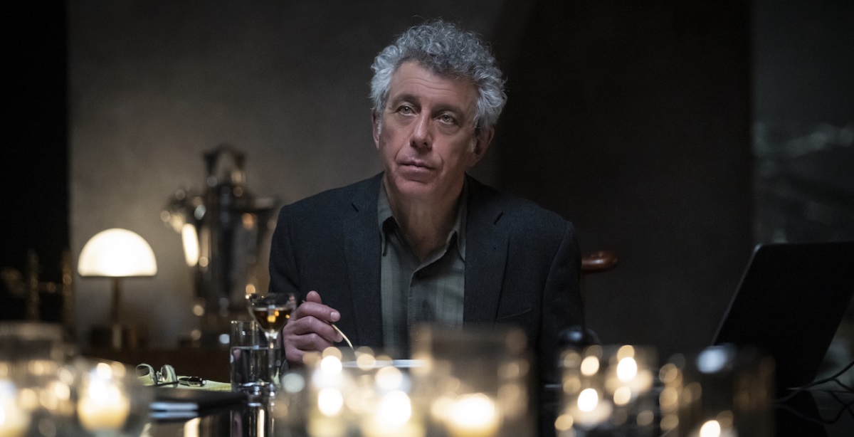 Eric Bogosian as the interviewer in AMC's adaptation of Interview with the Vampire.