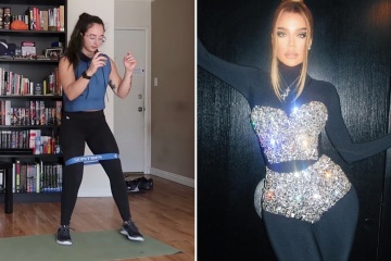 I tried Khloe Kardashian’s revenge body workout - it burned but I can do it home