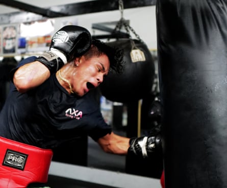 Body Shot – National Champion, Chris, works out at TG Boxing Gym, Los Angeles