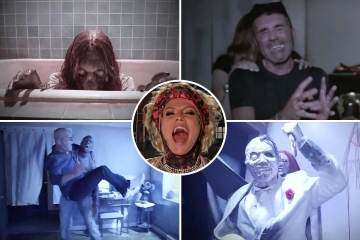 AGT's Simon, Heidi, Sofia & Howie scream in horror on haunted house tour